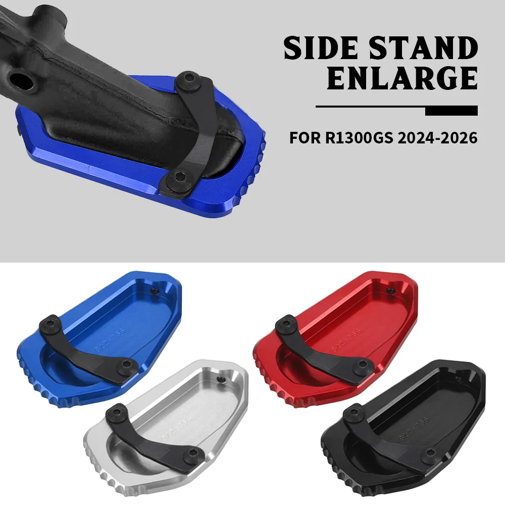 

Side Stand For BMW R1300GS 2024-2026 R1300GS Triple Black/Trophy Pad Plate Kickstand Enlarger Support Extension Enlarged Base