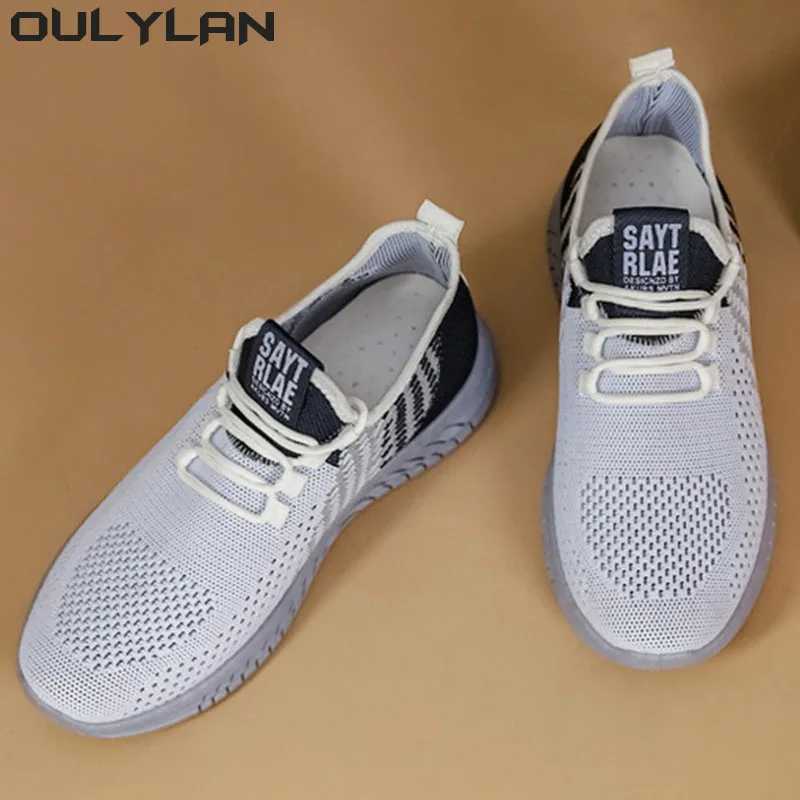 Anti-slip Male Sneakers Fashion Flexible Tennis Lace-up Lightweight Men's Running Shoes Outdoor Breathable Men Sports Shoes