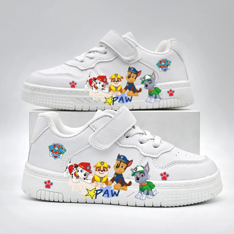 2026 Kids Cartoon Casual Shoes Children's New Paw Patrol Design Cute White Sport Shoes Boys Girls Outdoor Breathable Sneakers