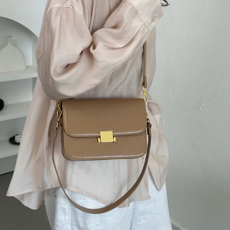Fashion lady Sling bag PU Leather phone Crossbody Bag For Women Solid color Ladies flap Shoulder Messenger Bag bolsa Short Trips