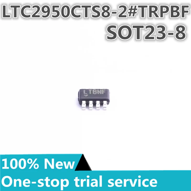 

2-100PCS %New original LTC2950CTS8-2 LTC2950CTS8-2#TRPBF Silk screen LTBNF TSOT-23-8 Monitoring and reset chip