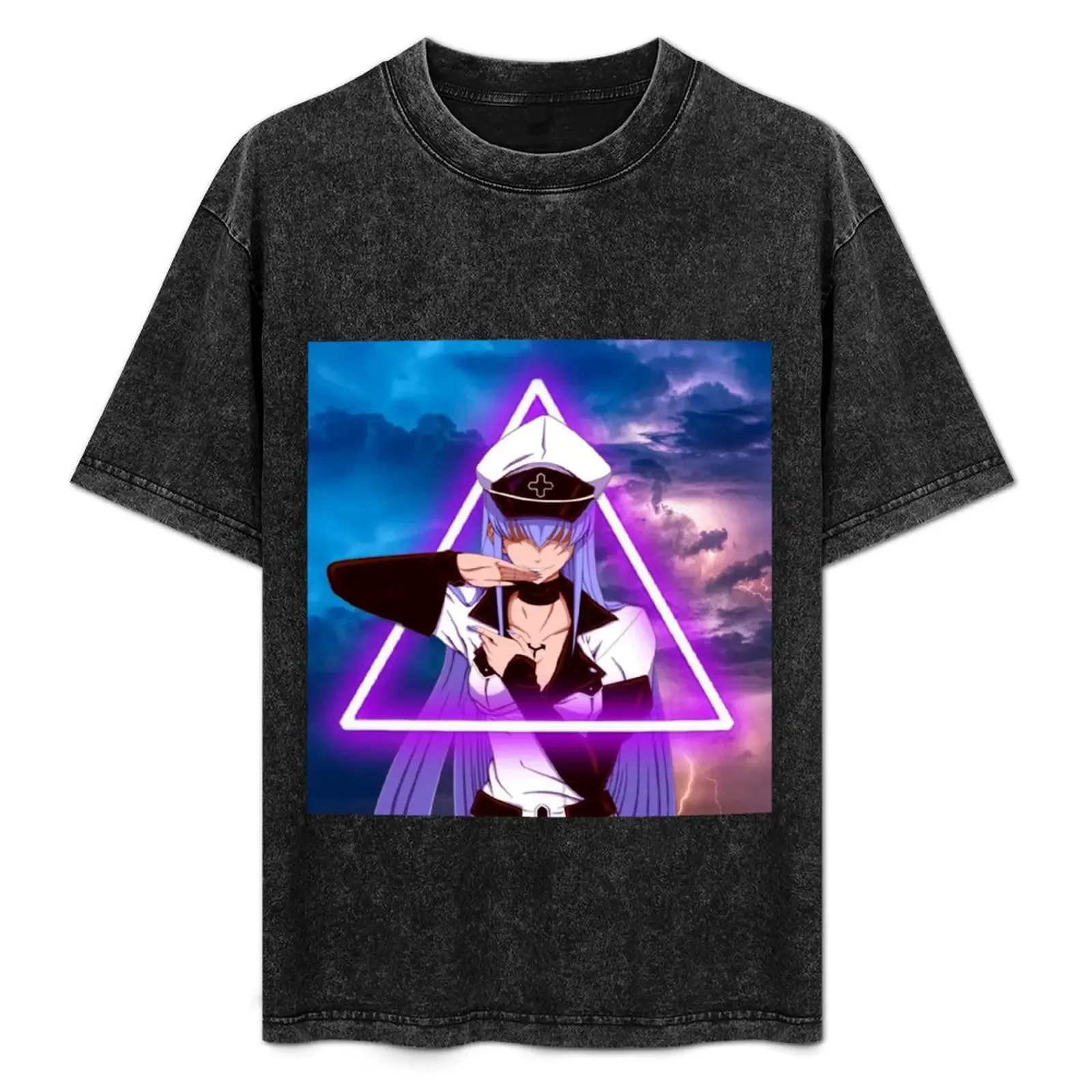 

Esdeath | Akame Ga Kill | Anime Girl T-Shirt Outdoor Work Short Sleeve Top