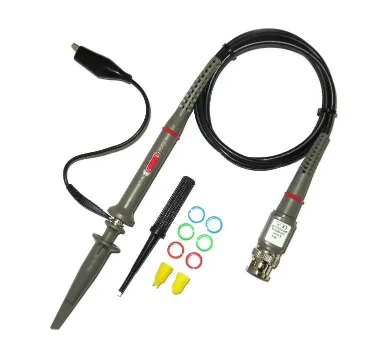 2Pcs/Lot Oscilloscope Probe P6100 100MHz X1 X10 Oscilloscope Clip Probe 100% Brand New High Quality