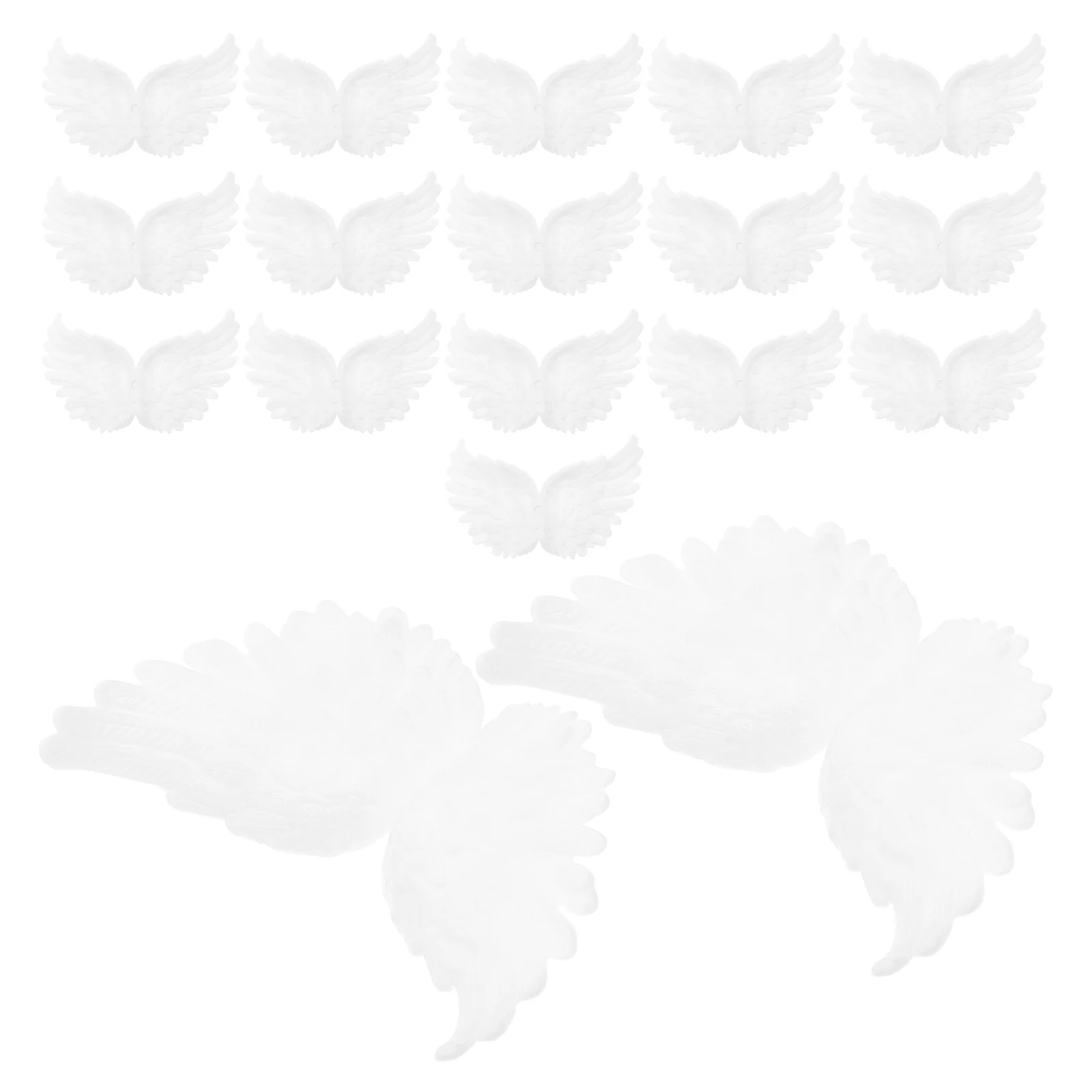 18 Pcs Angel Wings Decoration for DIY Crafts Costume Parts to Weave Charms Plastic