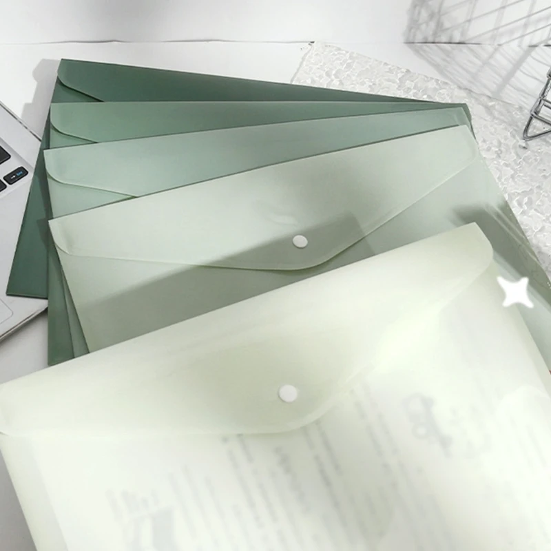 Carpeta documentos Tamaño Carta Cartera archivos Cierre botón a presión Sobre para documentos Bolsas archivos 50