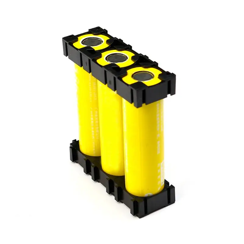 20PCS 1x3 Battery Holder Bracket Safety Anti Vibration Plastic Cell Brackets Replacement for 21700 Batteries