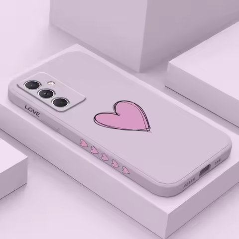 A Heart Case For Samsung A56 A36 A26 A16 A06 A54 A34 A24 A14 A15 A25 A35 A55 A73 A53 A33 A23 A13 A72 A52 A52S A32 A22 A12 4G 5G