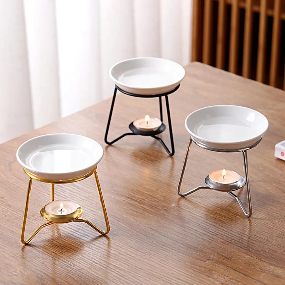 Useful Wax Melter Holder Multipurpose Wax Candle Burner Rust-proof Wax Melter Stand Aroma Diffuser Ornament  Purify Air