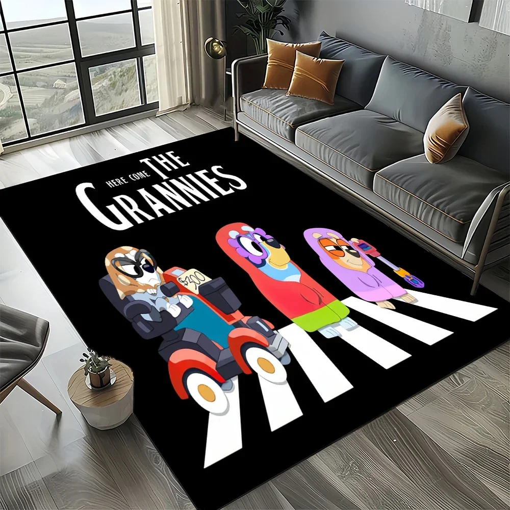 

Новый ковер-покрытие 2025 года с изображением семьи Блуи для гостиной, спальни, декора дивана, детский нескользящий напольный коврик для игр