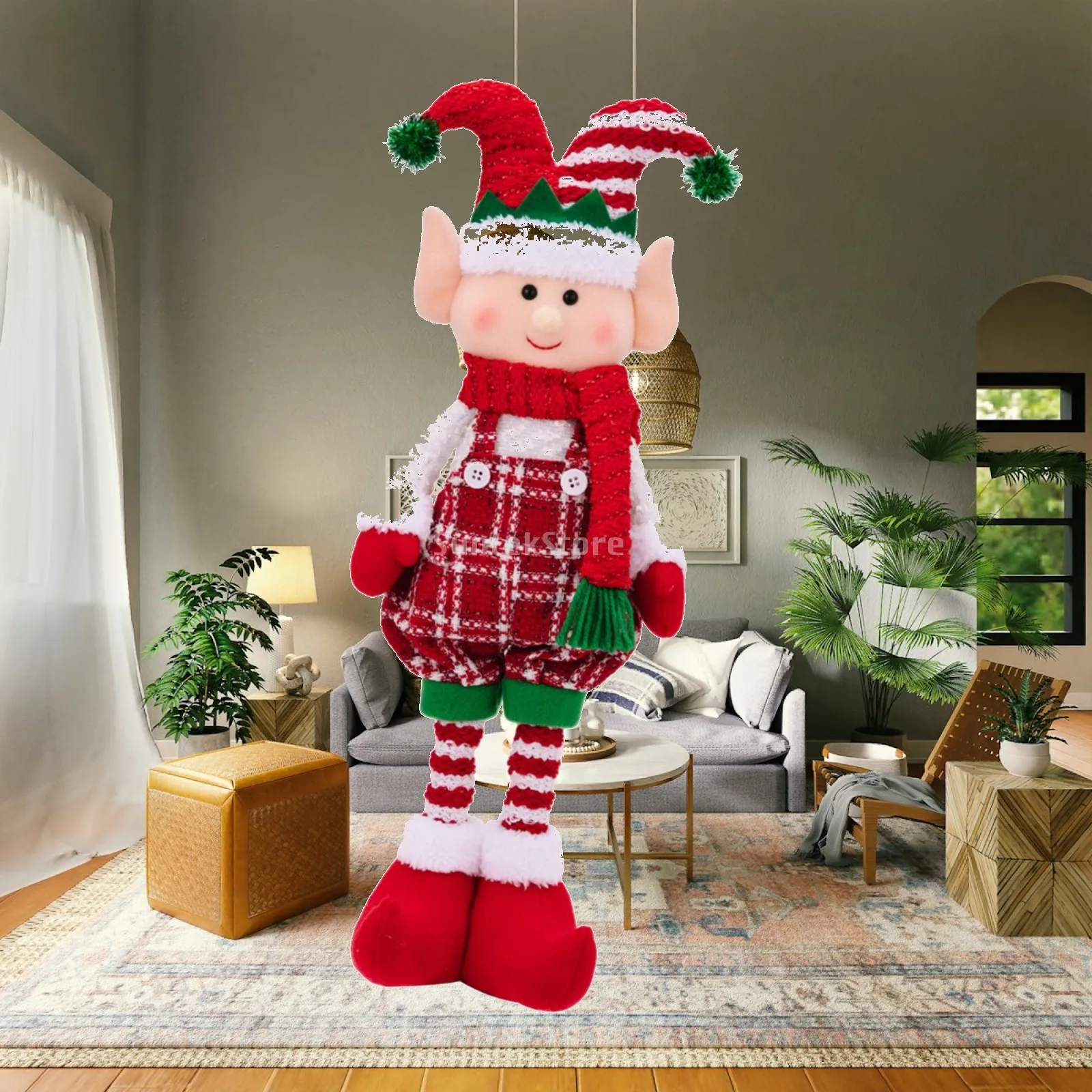 Christmas Doll Decoration Christmas Figure Decorative Table Top Christmas Decor