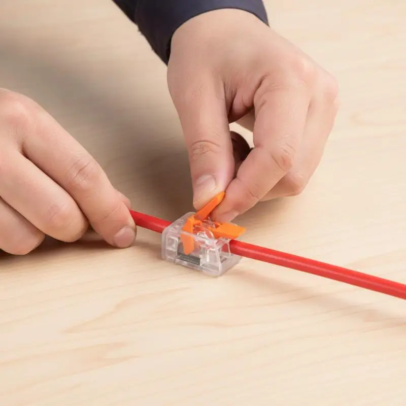 Electrical Cable Quick Splice Connectors 10PCS 2/3/4/5 Port Lever Wire Connectors for Security System Wiring