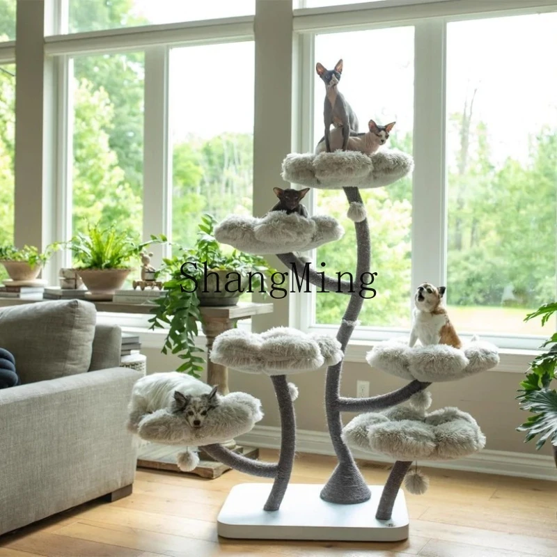 

SM household does not occupy an area of small cat tree tower, new modern cat tree climbing pet only