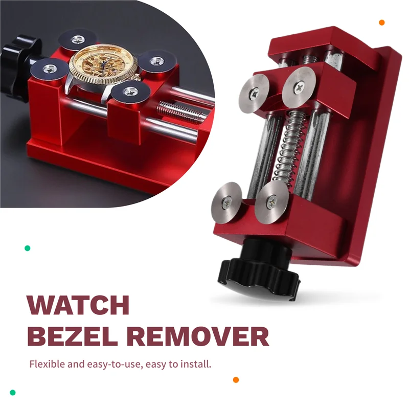 B86B-Bezel Remover Tool For Watch For Repair Maintenance 4 Round Blades Opener Watchmaker Equipment