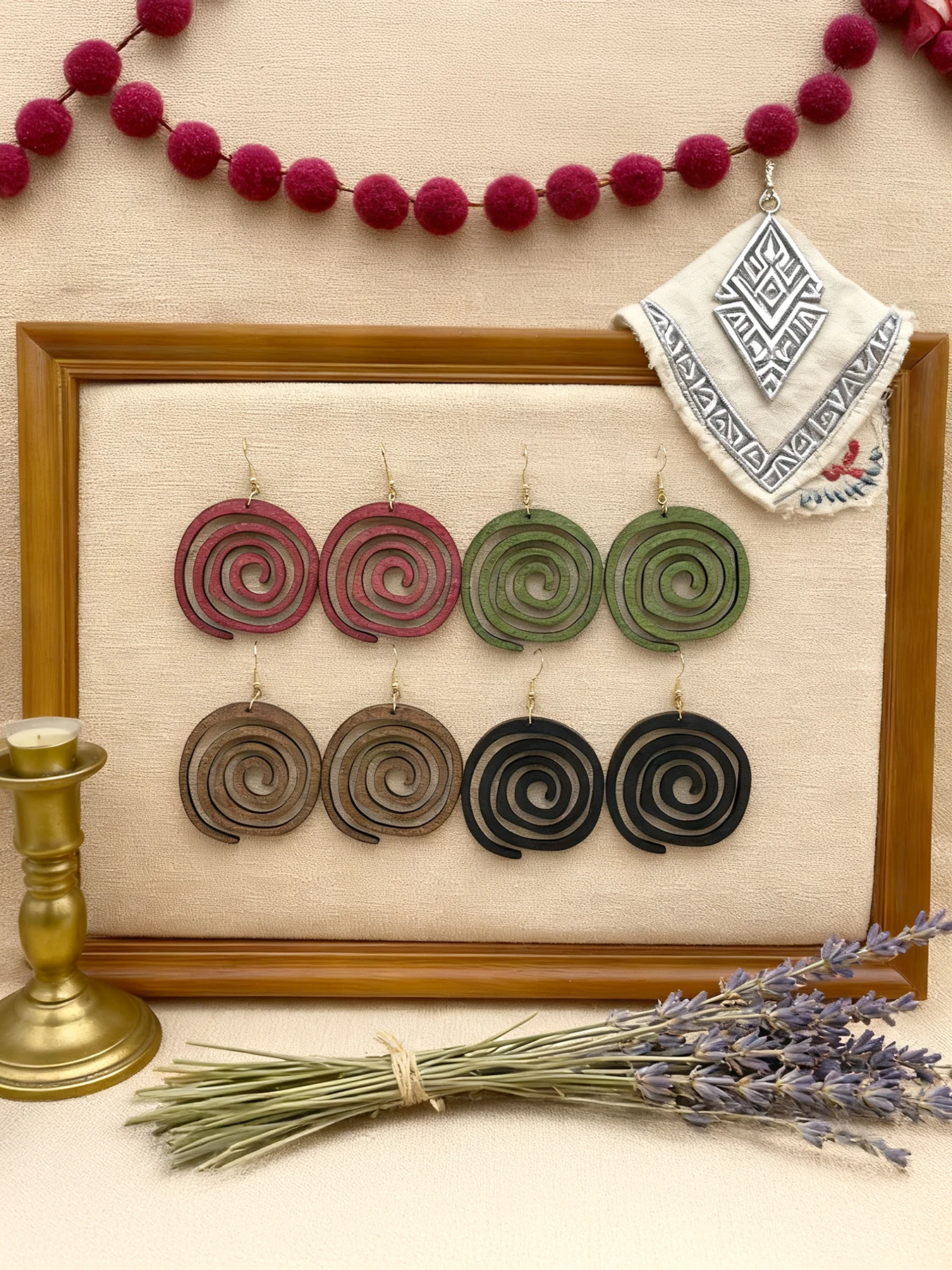 4 Pairs/Set of Vintage-Style W - Ethnic Fashion Wear For Women 评论和价格