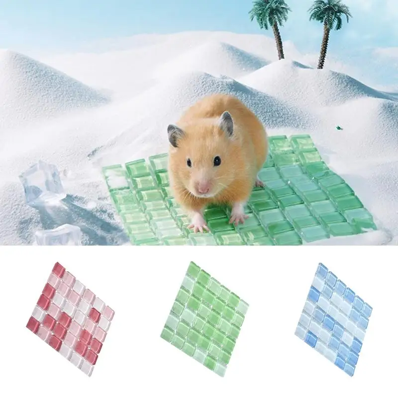 Hamster Cooling Pad Rabbits Cooling Plate Summer Bed Pet Supplies Hamster Cooling Mat Pet Heat Dissipation Plate For Hamster