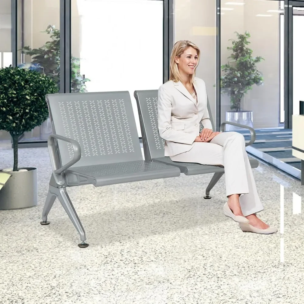 

Waiting Chairs,Two Waiting Room Chairs and Stools with Armrests, Office Meetings, Airport, Commercial Bank Waiting Chairs