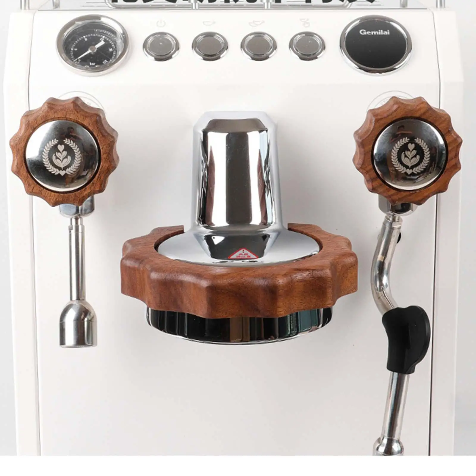 

2x Coffee Machine Steam Knob Lever, Sturdy Walnut Wooden Handles Modification for 3145 Coffee Machine