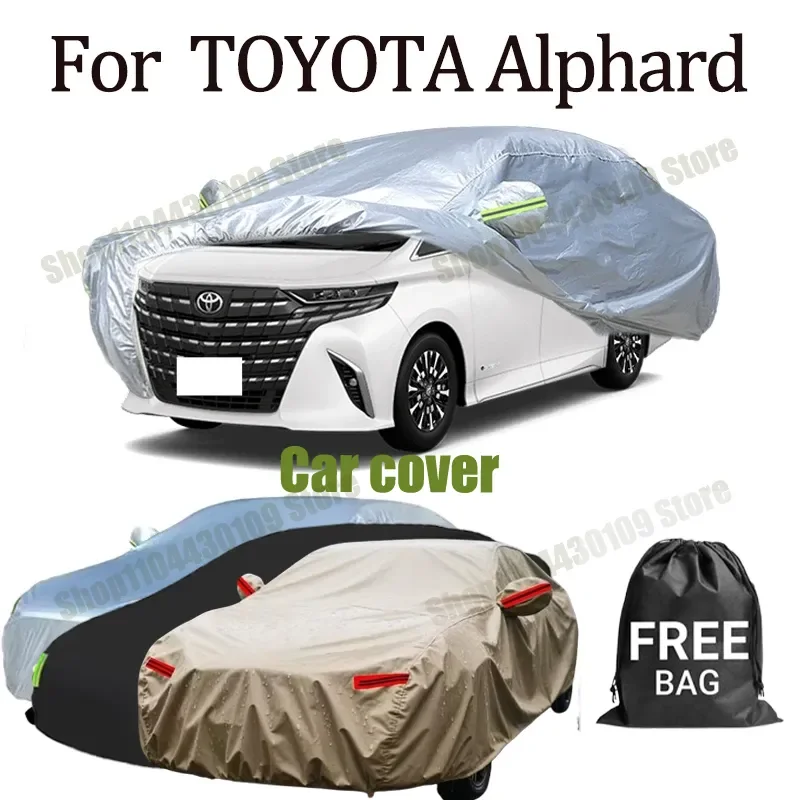 

For TOYOTA Alphard Car Cover Outdoor Protection Full Car Covers Waterproof Sunshade Snow Cover Anti uv