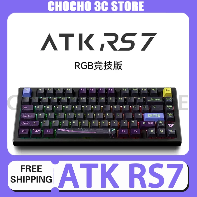 

ATK RS7 Magnetic Switch Mechanical Keyboard eSports Hall Effect Keyboard RGB Custom Gaming Keyboard Pc Gamer Varolant Gifts