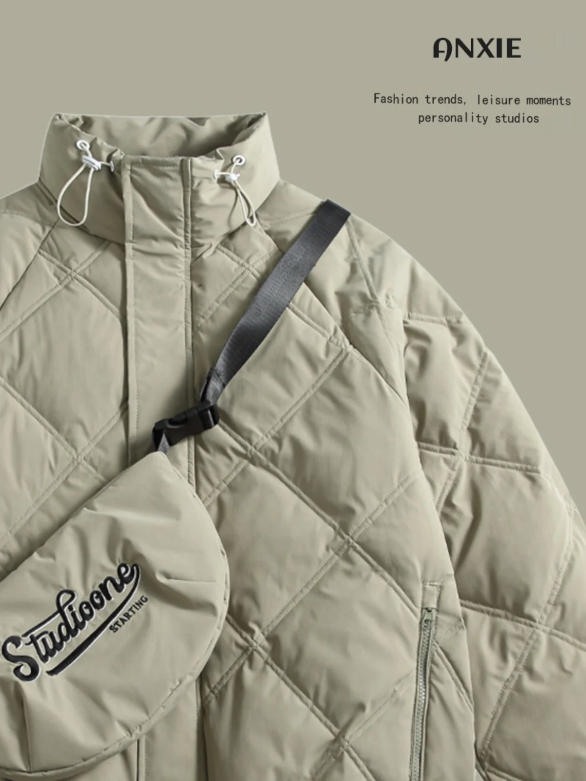 

ANXIE Trendy Brand | Recommended Good Stuff | Design | Japanese Sle 90 White Du down Jaet Outerwear