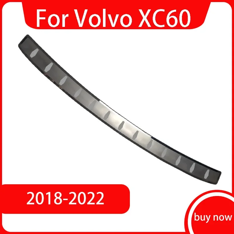 

For Volvo XC60 2018 2019 2020 Stainless steel Rear Bumper Protector Sill Trunk Rear guard Tread Plate Trim Car styling