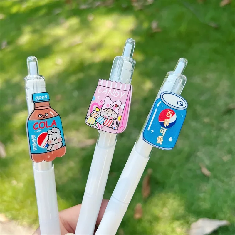 

30PCS Press The Pen Style Carbon Pen High Color Value Super Smooth Black Pen Kids School Supplies