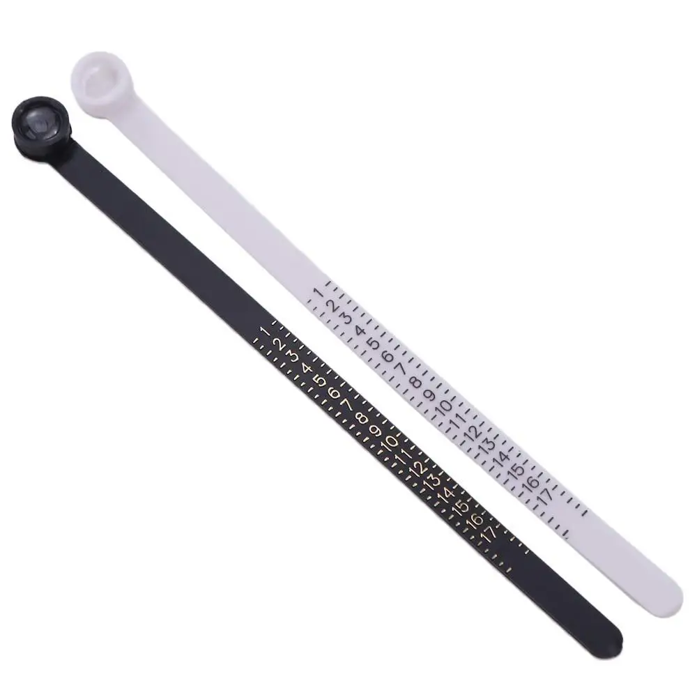 Ring Sizing Tool Finger Size Tester UK/US/EU Size With Magnifier Finger Gauge Measurement Belt Ring Sizer Finger Size Coil