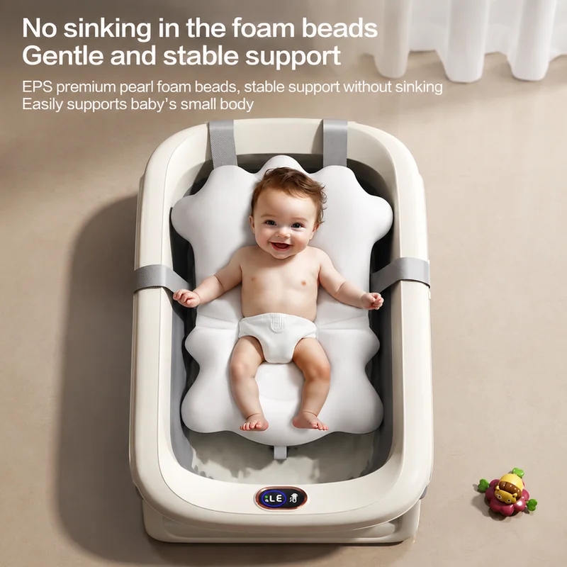 Philips Avent Baby Floating Bath Mat Spine Protection Lying Sitting Dual Use Anti-Slip Quick Dry Newborn Bath Support Cushion view 5
