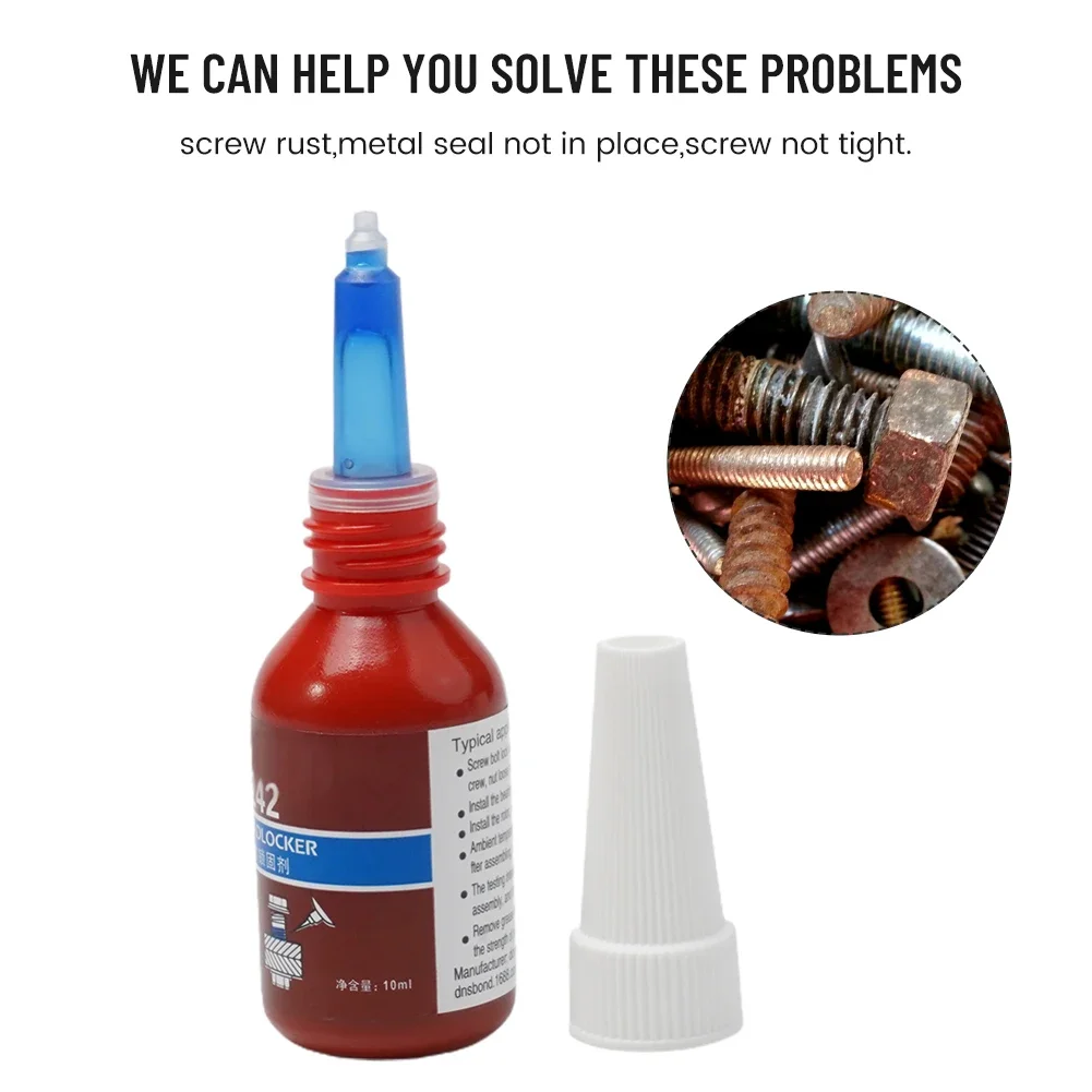 10ml Screw Lock Threadlocker 222 242 243 262 263 271 277-290 Anaerobic A/dhesive Sealer hardware Sealing Glue Thread Sealants