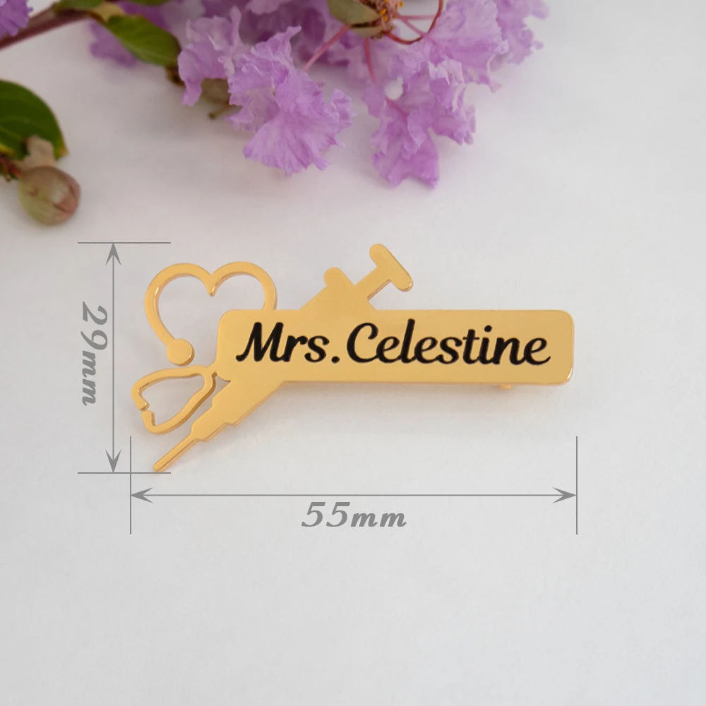 Various Styles Of Medical Stainless Steel Carved Brooches, Tooth Brooches, Used As Gifts For Doctors Nurses And Medical Students view 2