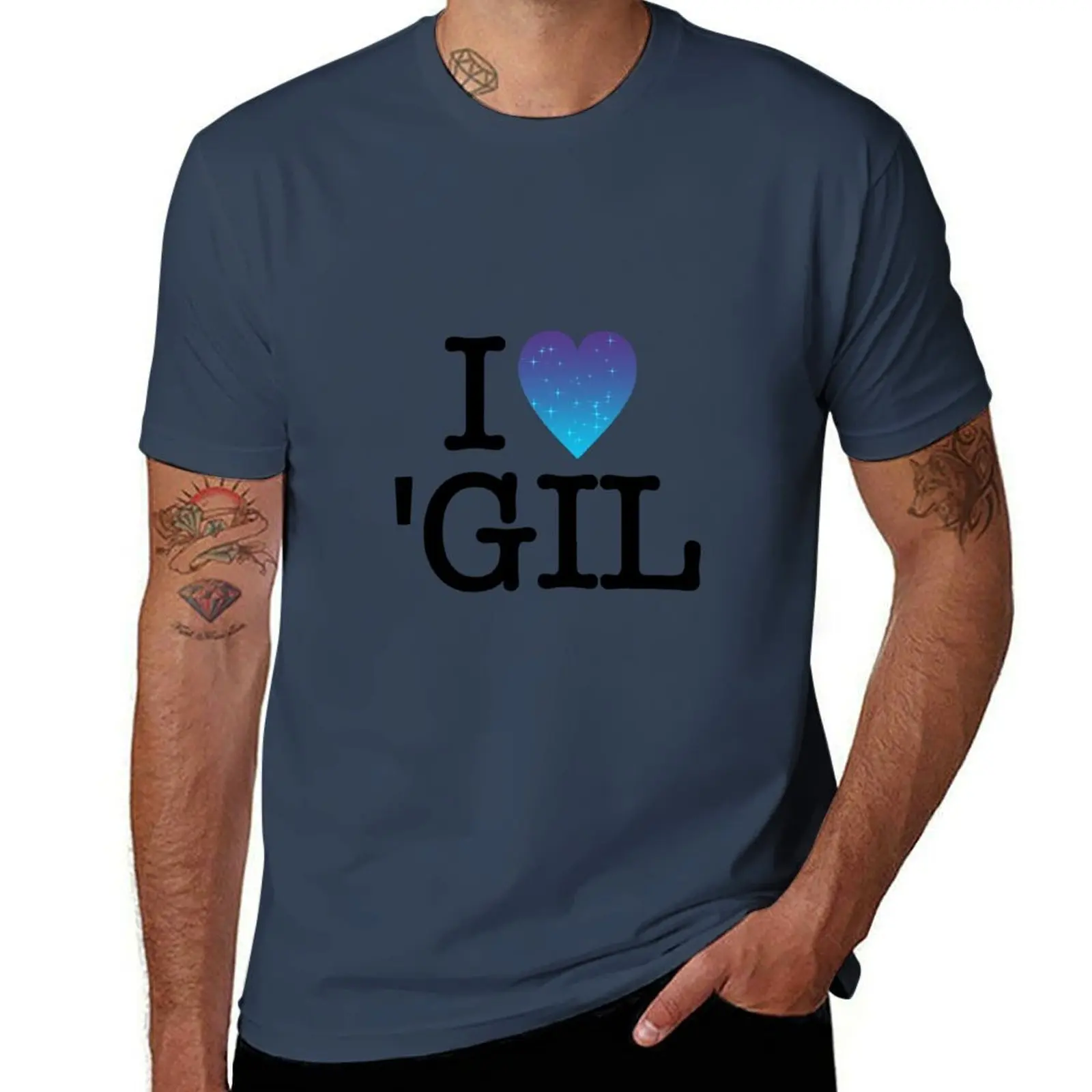 

I 'Gil Heart T-Shirt Plus Size Street Style Tee