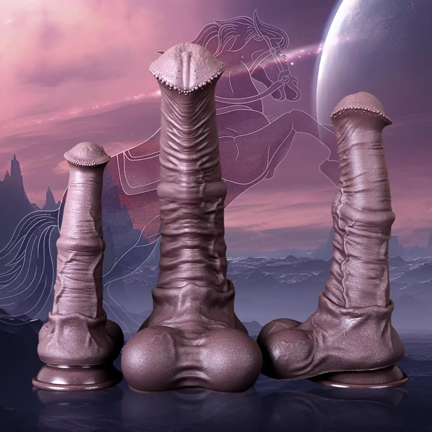 Extra Large Horse Dildo 3.2'' Diameter Monster Big Dildos With Suction Cup For Anal Animal Fantasy Sex Toys For Women Men Gay 18 view 4