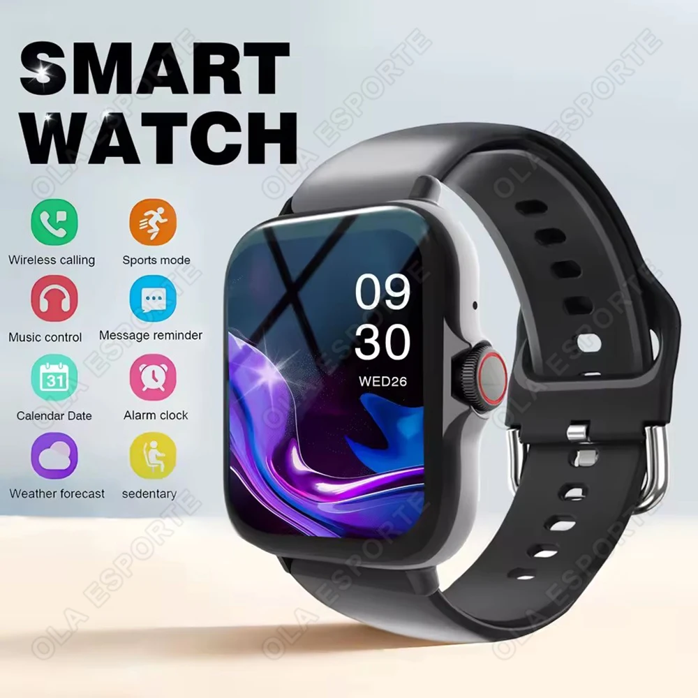 2026 New Multifunctional Smart Watch Men&Women Bluetooth Connected Phone Music Fitness Sports Bracelet Sleep Monitor Watch HT30