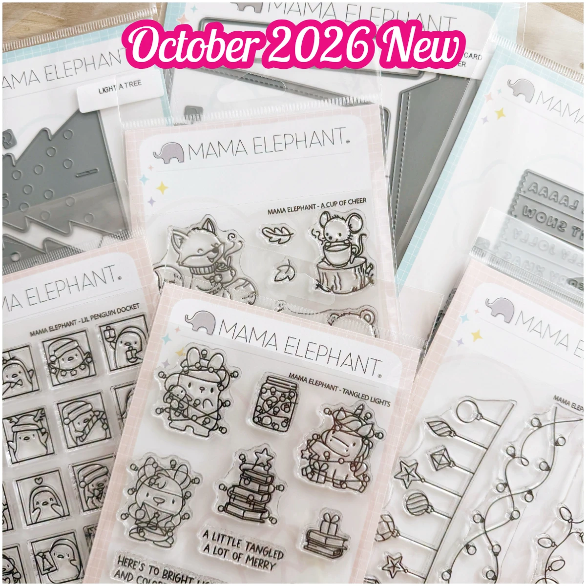 2026 MAMA ELEPHANT October New Tag Metal Cutting Dies Stamps for Scrapbooking Album Decoration Craft for DIY Greeting Card