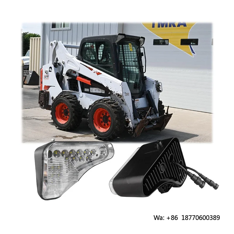 Emark 75W Triangle Industrial Flood/Spot Beam Led Headlight for Bobcat Skid Steer S510 S530 S550