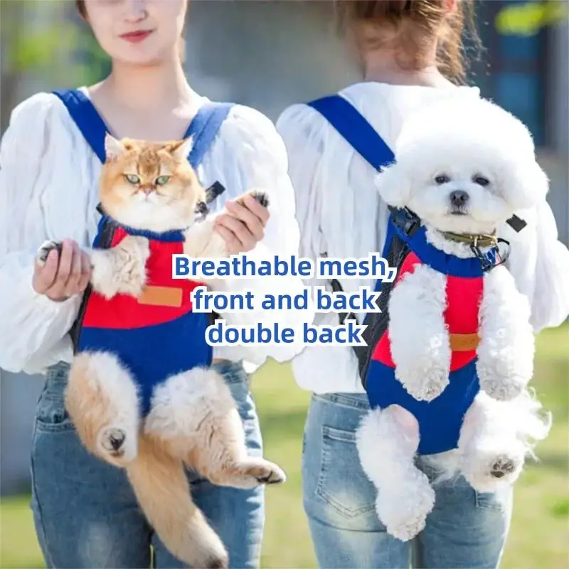 

Pet Chest Dog Carrier Pet Front Carrier Hands Free Dog Backpack For Small Medium Dogs Cats Outdoor Travel Hiking Cycling