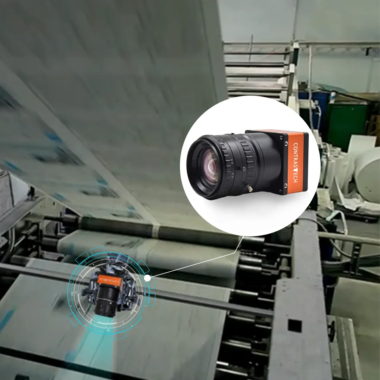 16K 50 KHz Cámara Link Línea de inspección de tela Escaneo Cámara de escaneo de línea de visión dinámica amplia