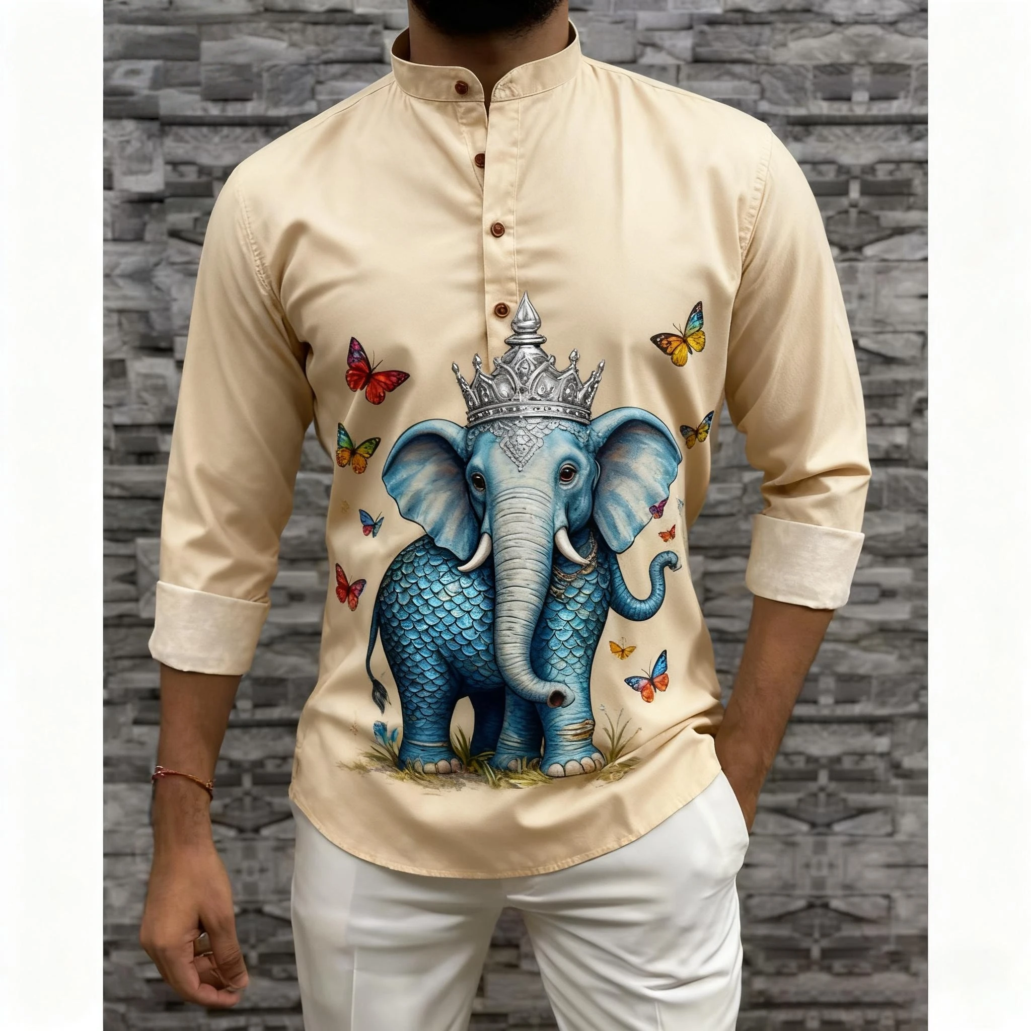 

Традиционная одежда для мужчин, азиатские и южноазиатские стили, мужские рубашки поло с воротником-стойкой, Middle Vetements Homme Musulman