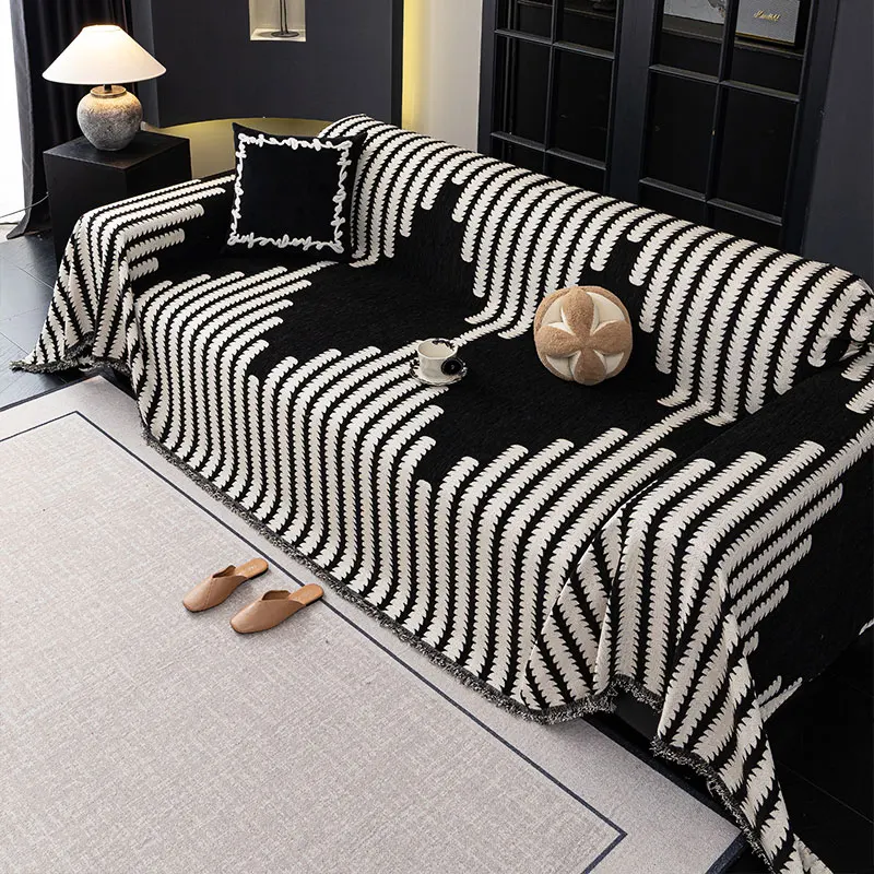 1PC-Light luxury high-end sofa towels are essential for lazy people. A four season, non slip universal sofa towel