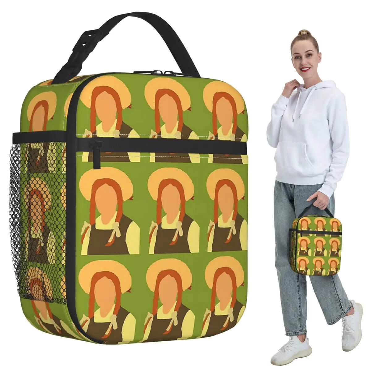 Anne Of Green Gables Insulated Lunch Bag for Kids School Cooler Thermal Food Box Tote Portable Lunch Boxes Container