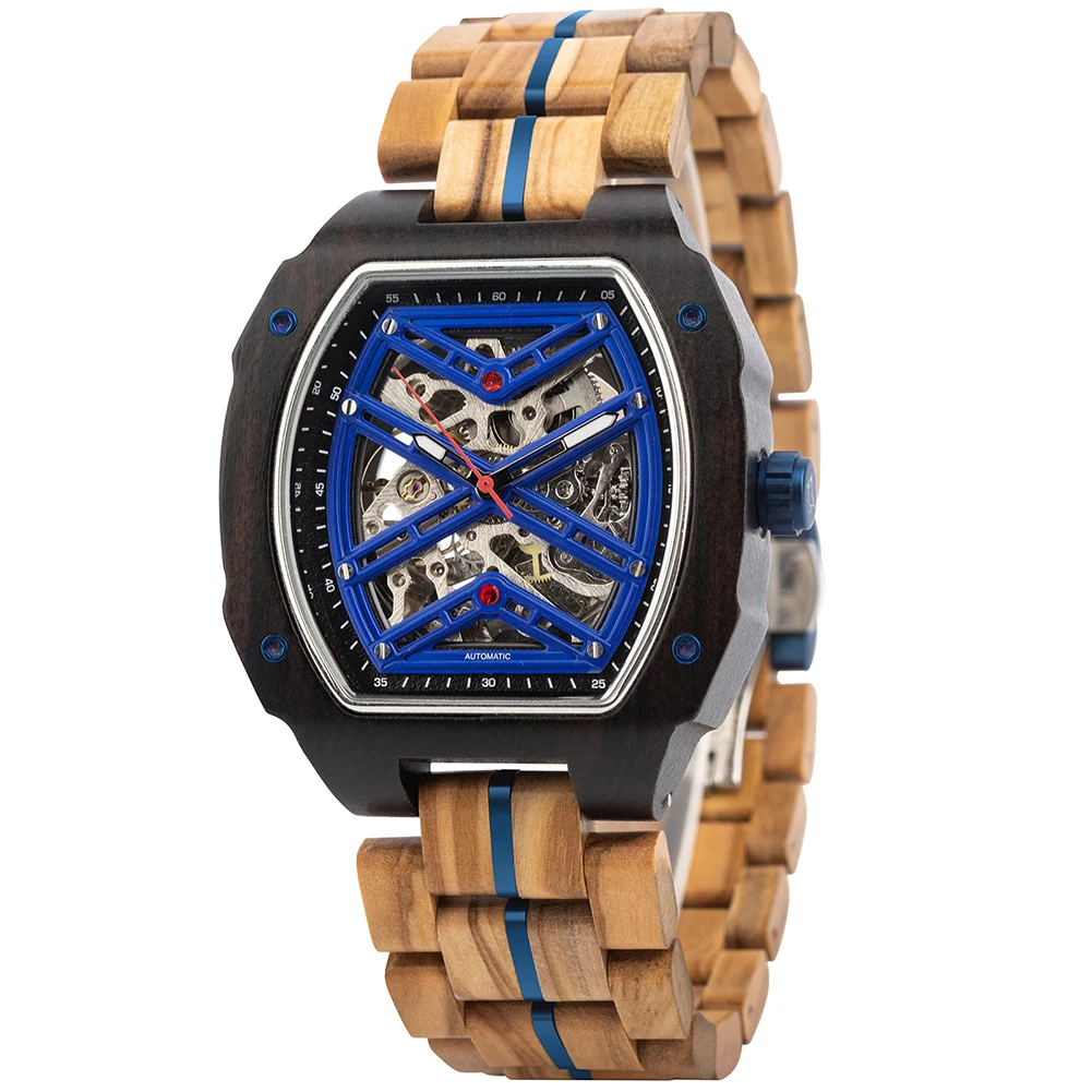 Men Watch 2022 New Top BOBO BIRD Automatic Mechanical Watch Logo Custom Wooden Creative Wristwatch Cool Gifts Box reloj hombre