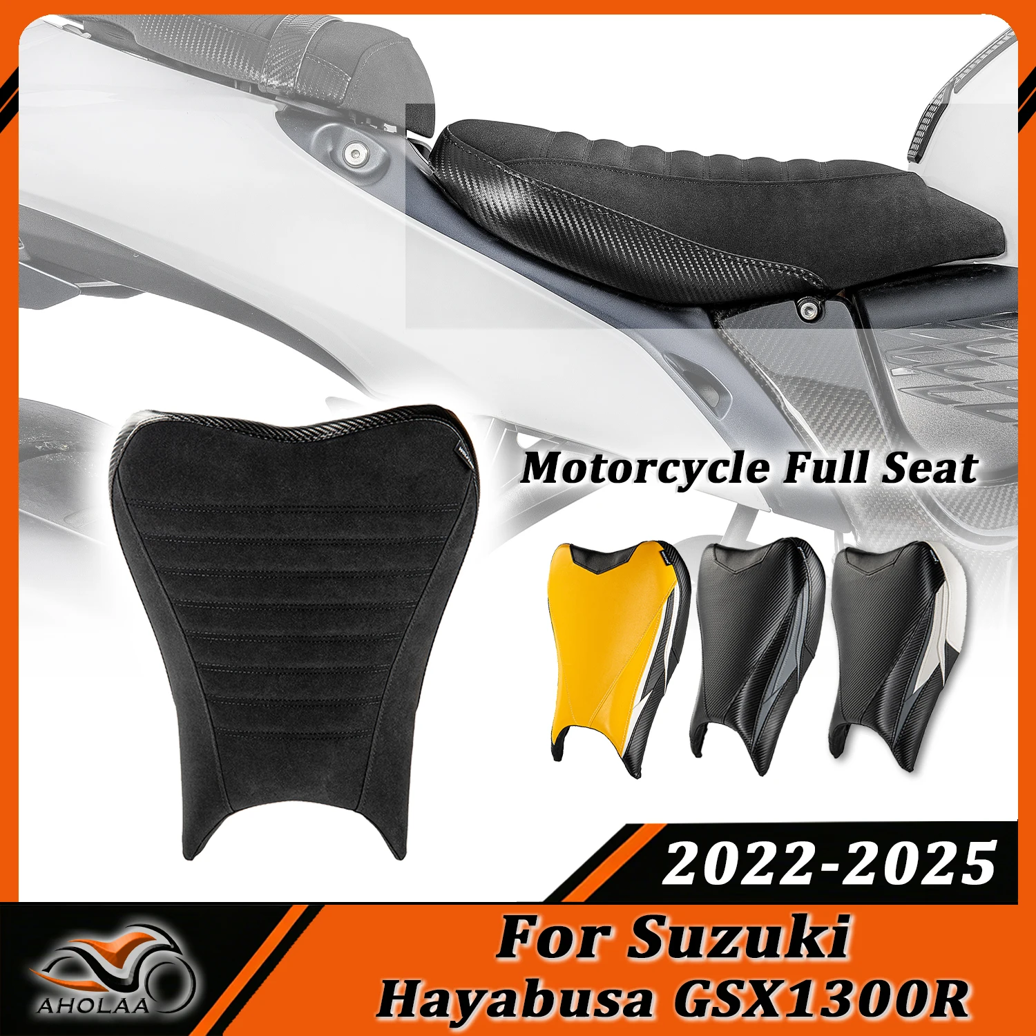 WOLFLINE Motorcycle Front Driver Rider Seat Cushion For Suzuki Hayabusa GSX1300R GSX 1300R 2022-2026 Soft Comfortable