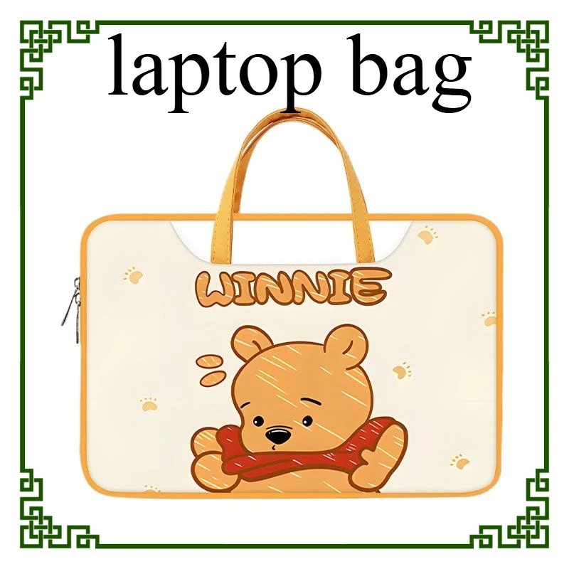 

Сумка для ноутбука с Винни-Пухом в стиле Дисней, милый органайзер для планшета большой емкости, сумка с героями мультфильмов, чехол для ноутбука 12 дюймов, 13 дюймов, 14 дюймов, 15 16 дюймов