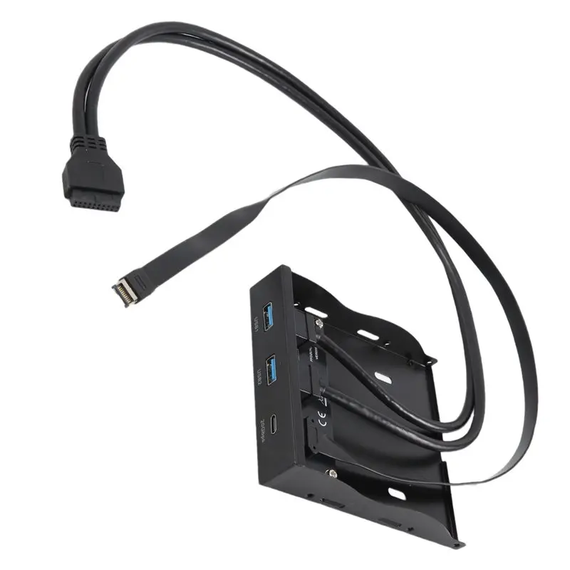 

AU33-USB3.2 GEN2 TYPE-C 3.5-Inch Floppy Front Panel 2 Port USB3.2 + 1 Port USB3.2 Type-C 20Gbps For 3.5 Inch Floppy Drive Bay