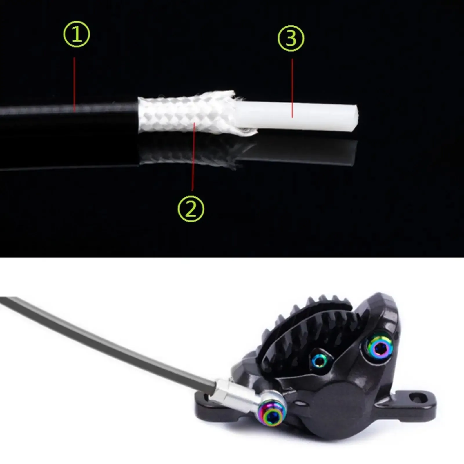 3/5 متر السلس الصحن الهيدروليكي الفرامل أنبوب زيت الأنابيب للدراجة الجبلية خرطوم الفرامل سلس للدراجات الجبلية