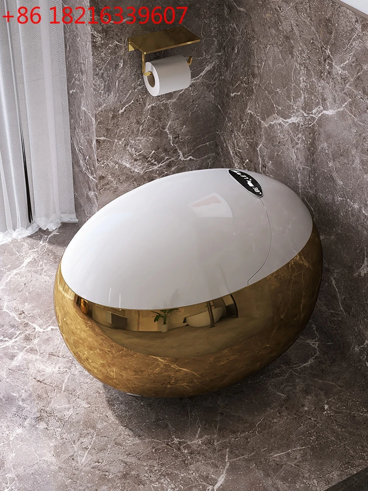 

Intelligent toilet integrated voice intelligent control automatic flip siphon toilet