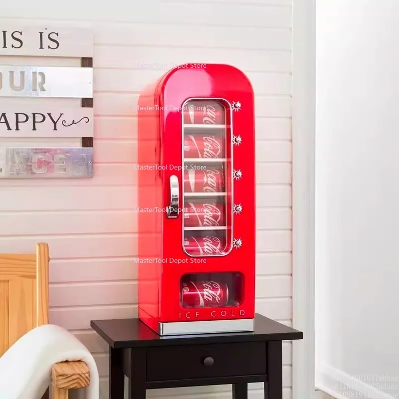 Mini vending machine 10 cans pop-up small refrigerator household