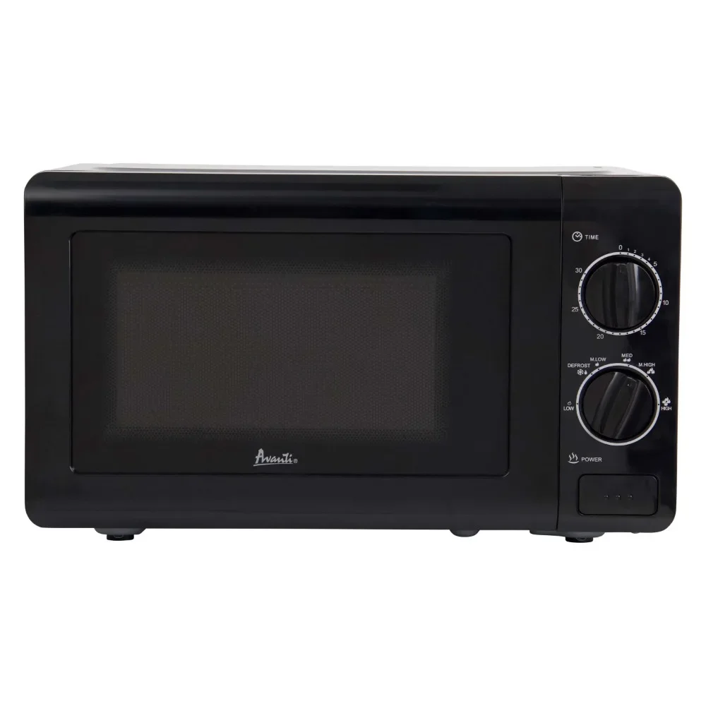 

Microwave oven with mechanical dial, 0.7 cubic feet, black