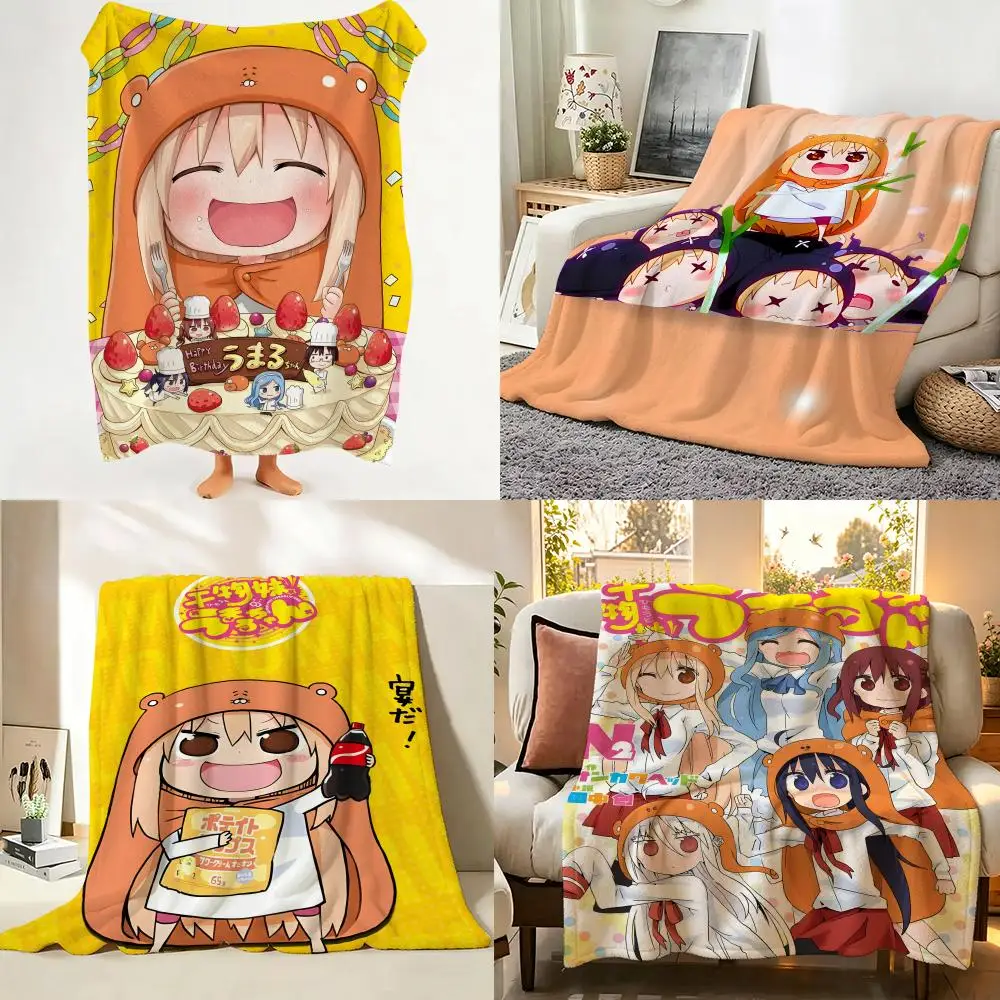 Anime H-Himouto! U-Umaru-c-chan Throw Flannel Throw Blanket Suitable for Sofa、Living Room、Bedroom