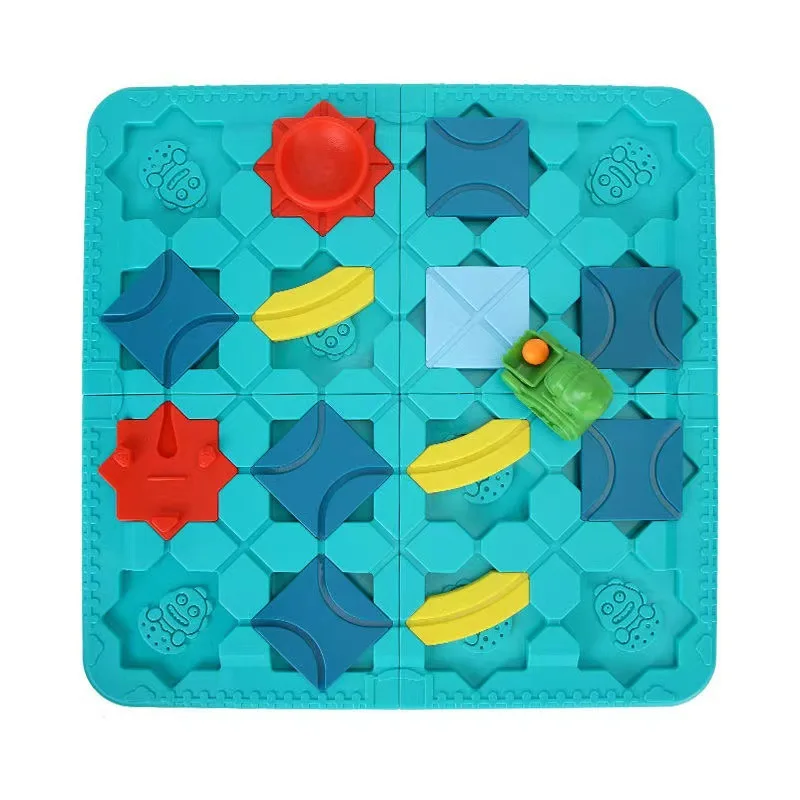 Kids’ Logic & Spatial Reasoning Game – 118 Progressive Challenges with Crocodile Maze Car, Builds Focus, Problem-Solving & Criti